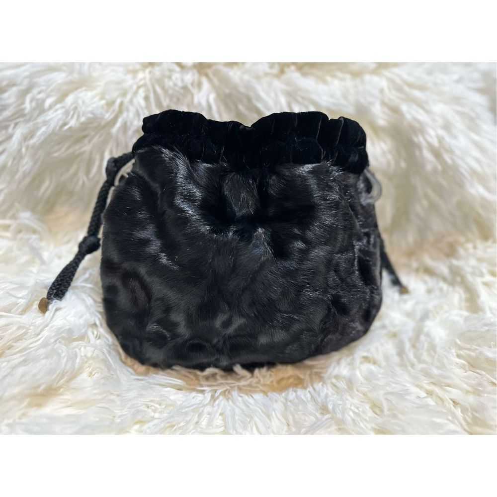 Authentic Cowhide Drawstring Bag - image 1
